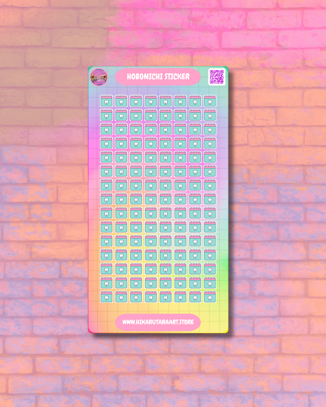 Hobonichi Cousin Dentist Appointment Tab Sticker Sheet