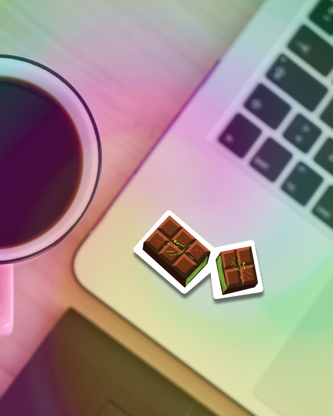 Dubai Chocolate Vinyl Sticker