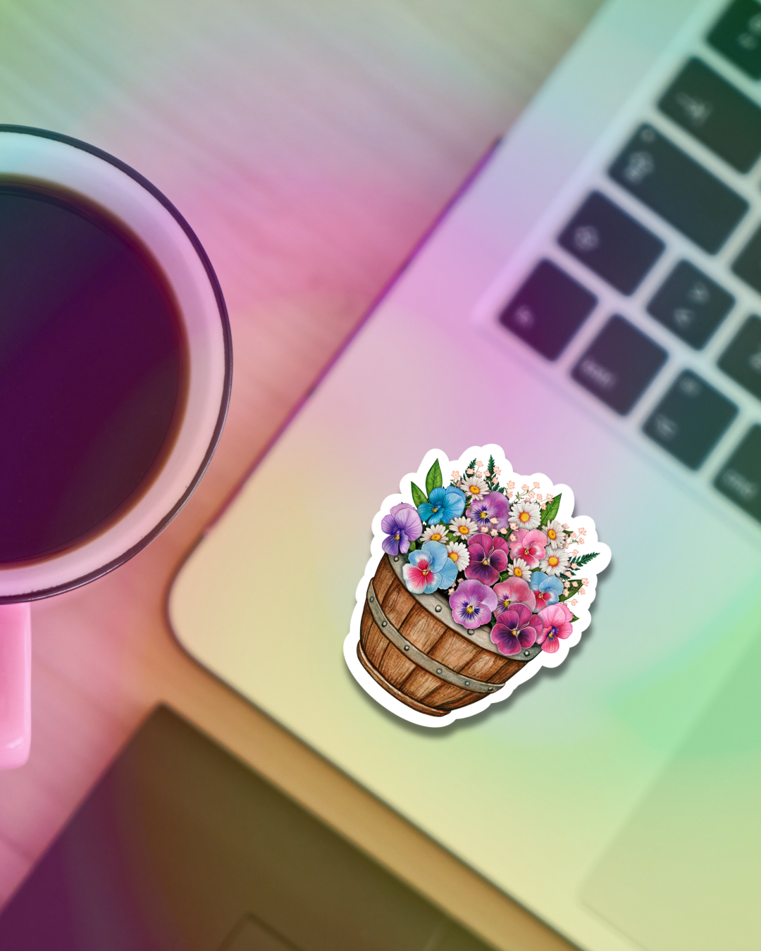 Flower Bunch Vinyl Sticker