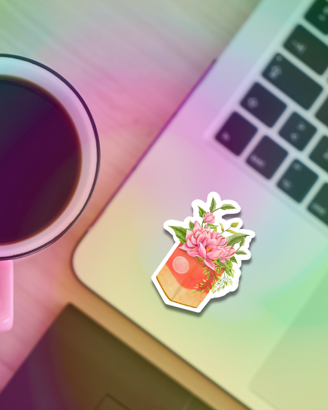 Flower Juice Box Vinyl Sticker