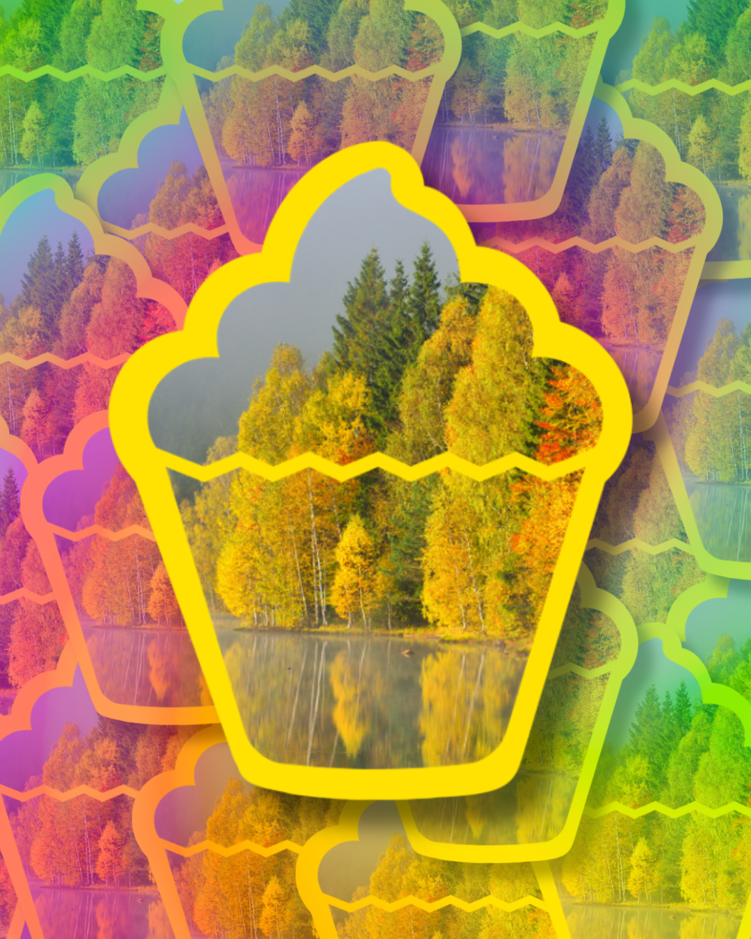 Forest Warmth Vinyl Sticker