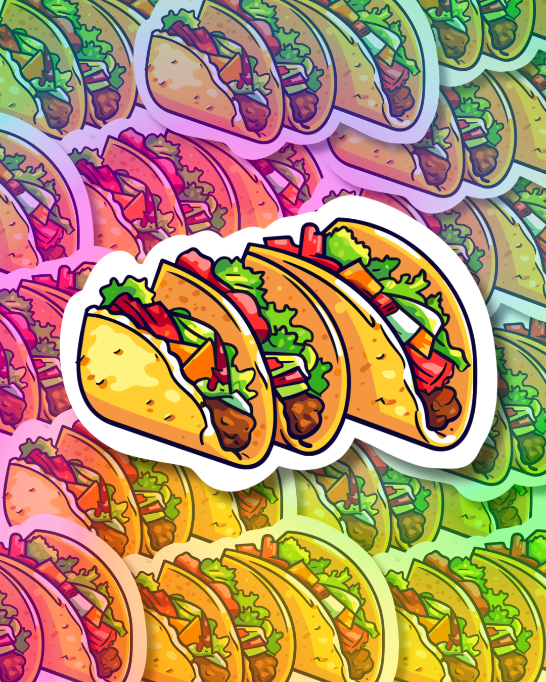 Fresh Taco Vinyl Sticker