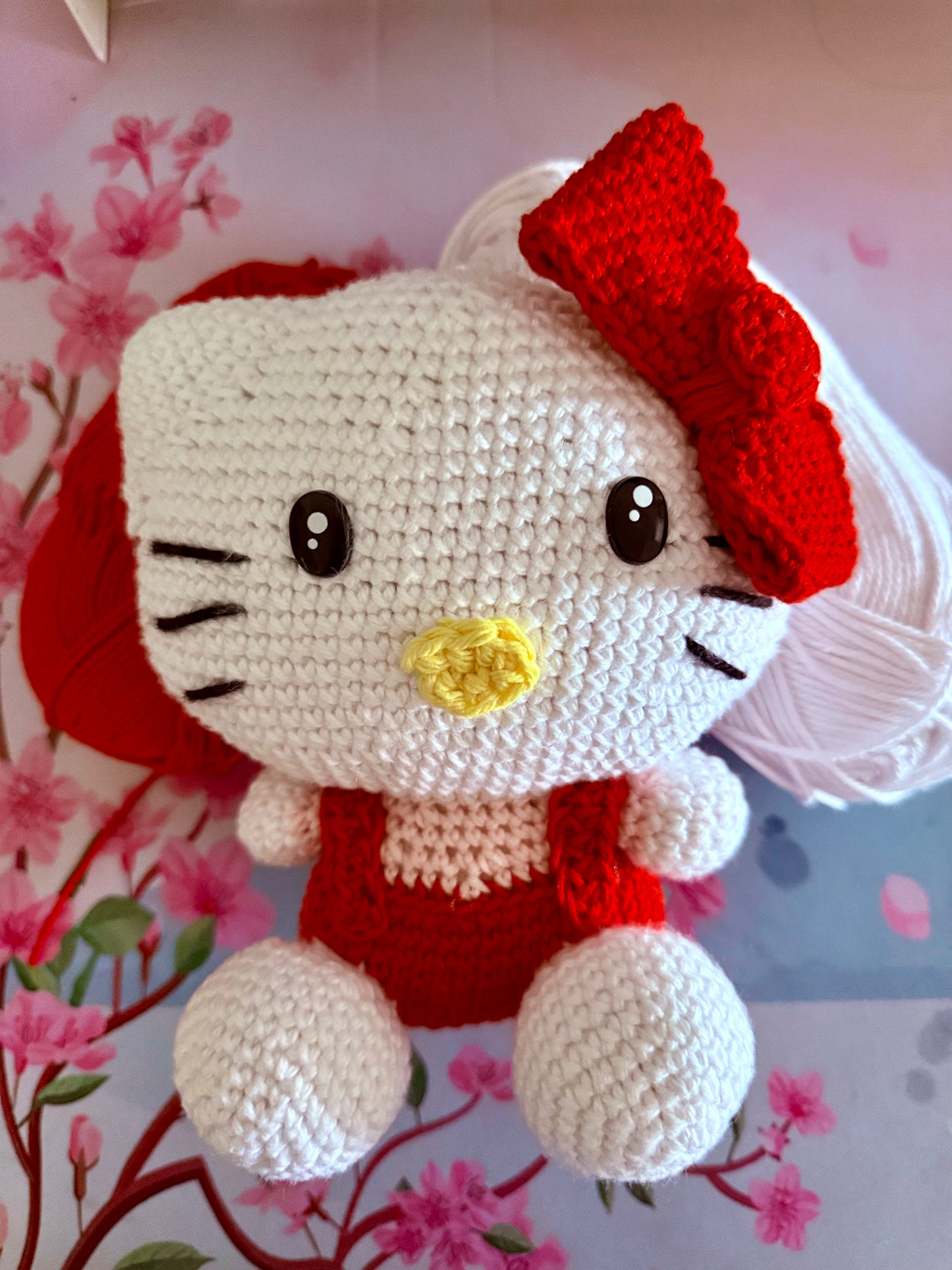 Kawaii Hello Kitty Knitted Plushie Amigurumi
