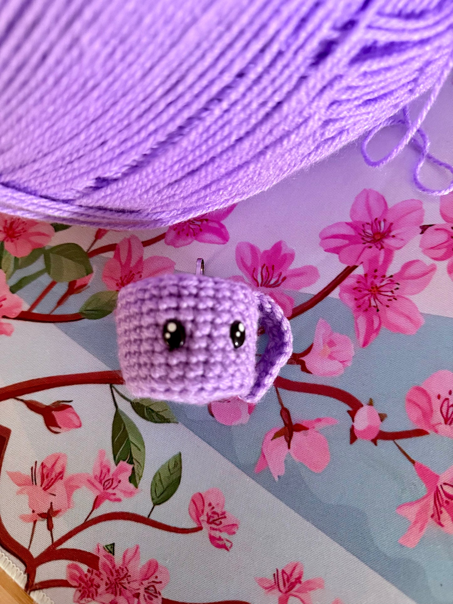 Kawaii Coffee Cup Knitted Plushie Amigurumi