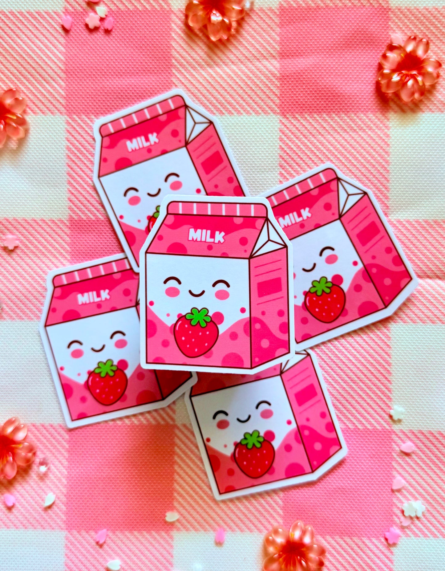 Strawberry Milk Cutie Vinyl Sticker