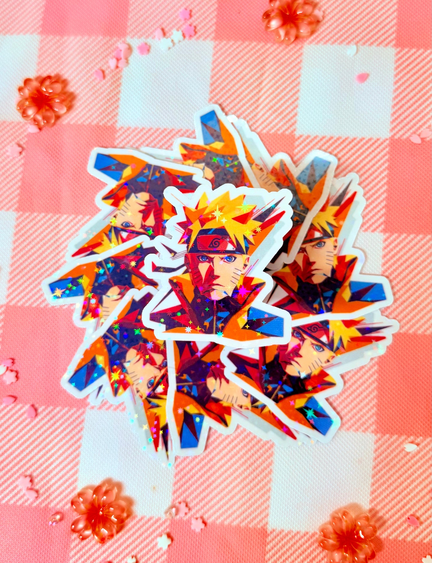 Bright Naruto Holographic Vinyl Sticker