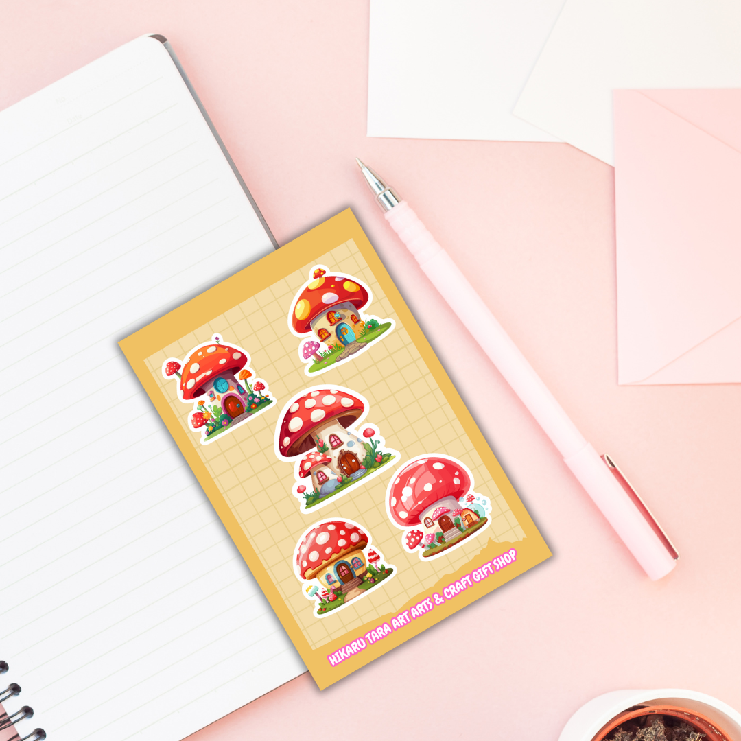 Fungi Homes Sticker Sheet
