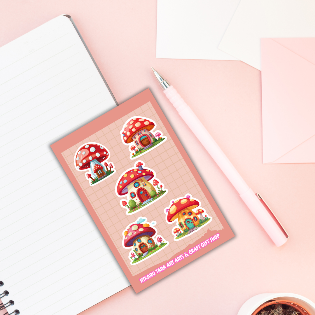 Fungi Neighborhood Sticker Sheet