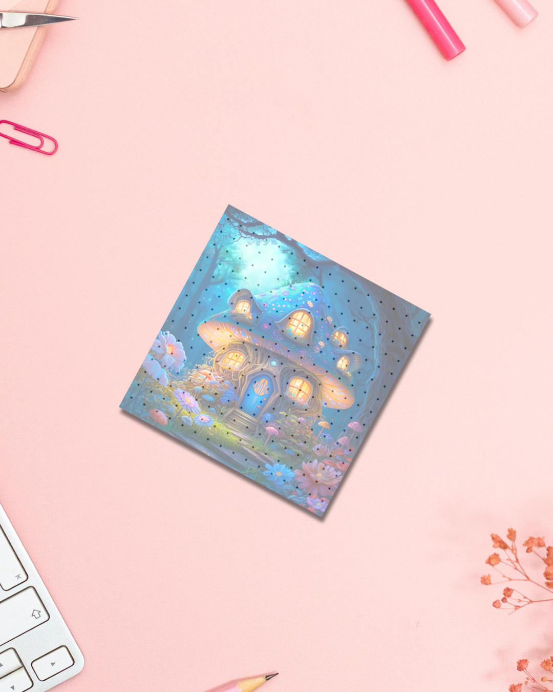 Fungi Home Notepad Aesthetic Cute Stationery Gift