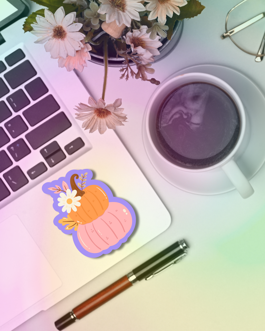 Gorgeous Pumpkin Vinyl Sticker