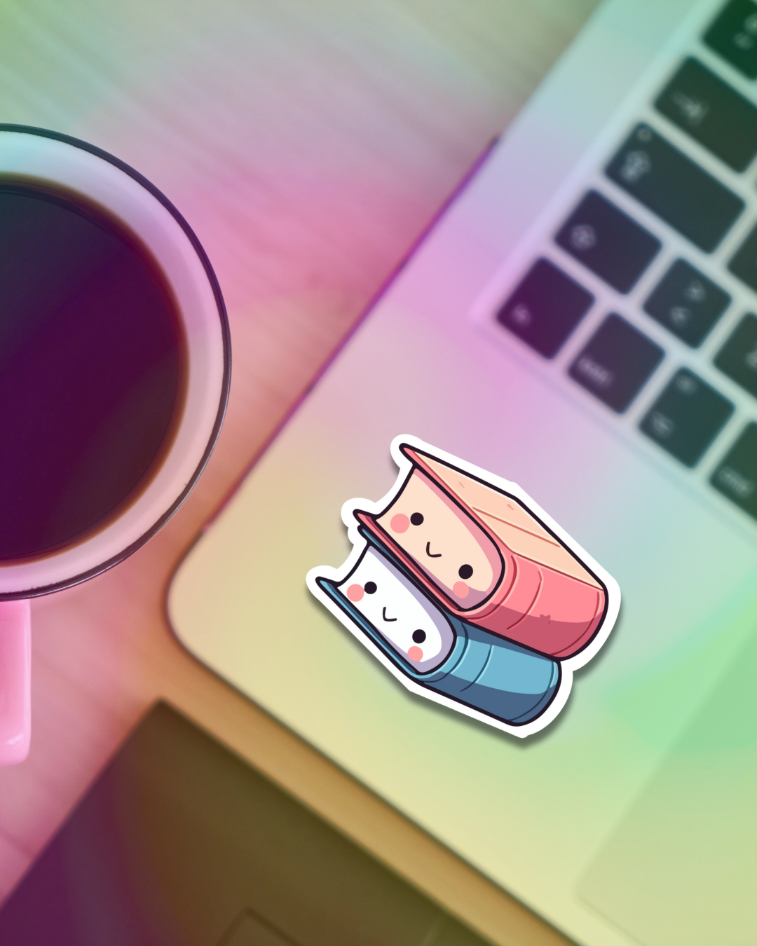 Happy Books Vinyl Sticker