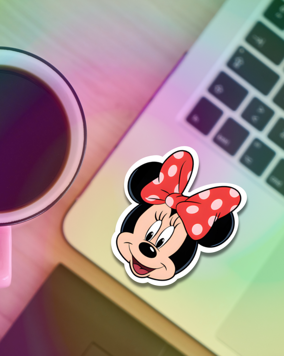 Happy Minnie Vinyl Sticker