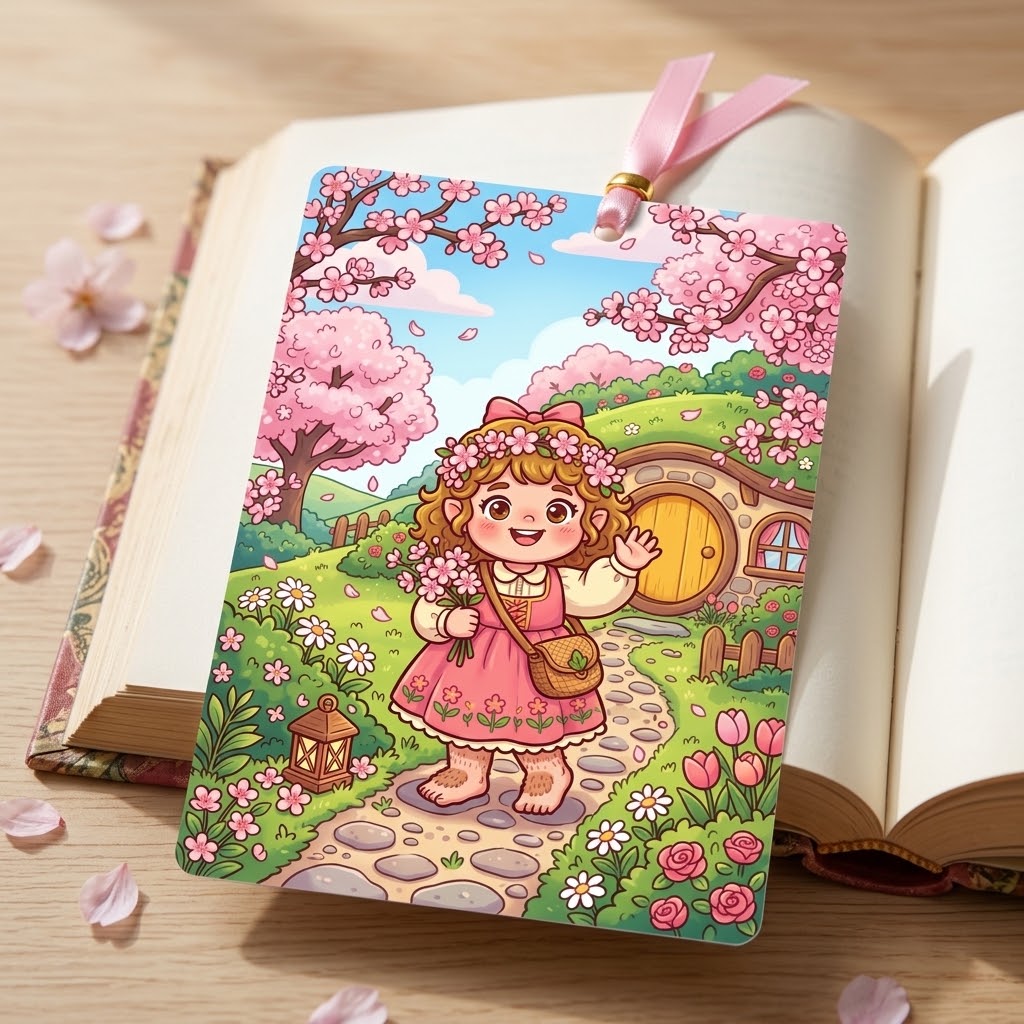 Hobbit Girl Big bookmark