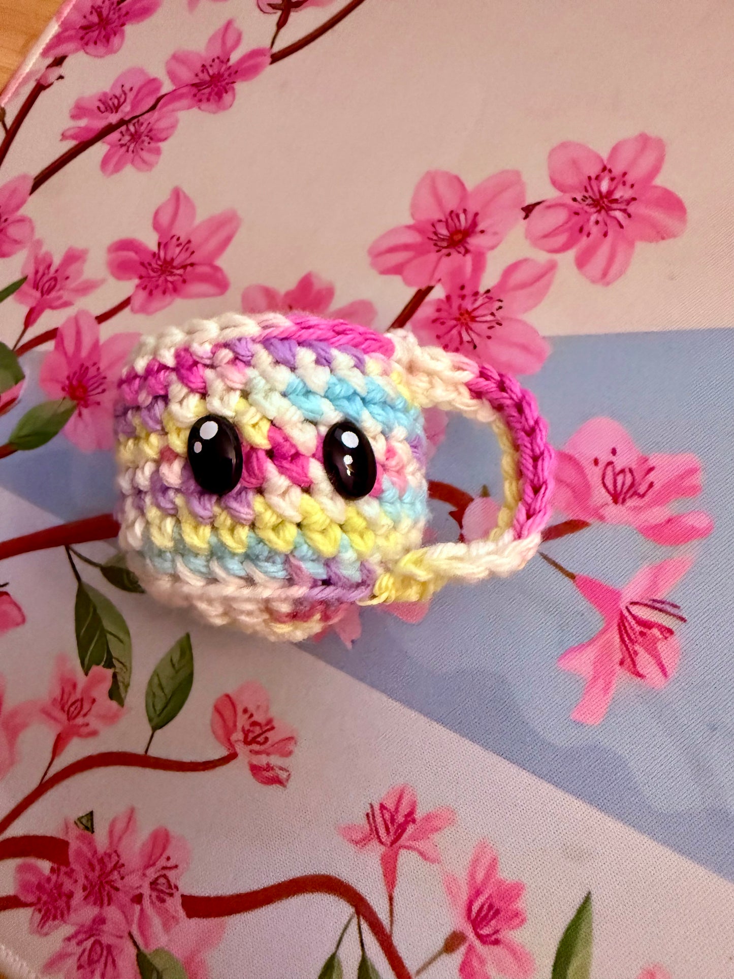 Coffee Cup Knitted Plushie Amigurumi