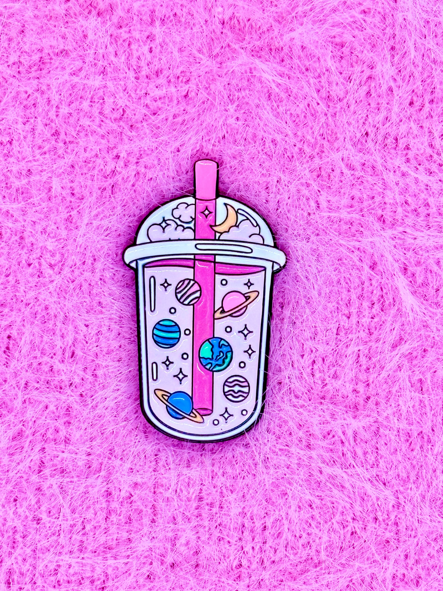 Planet Smoothie Enamel Pin