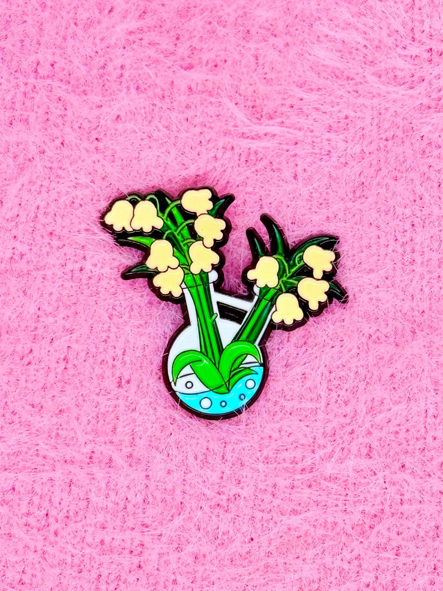 Flower Bottle Enamel Pin