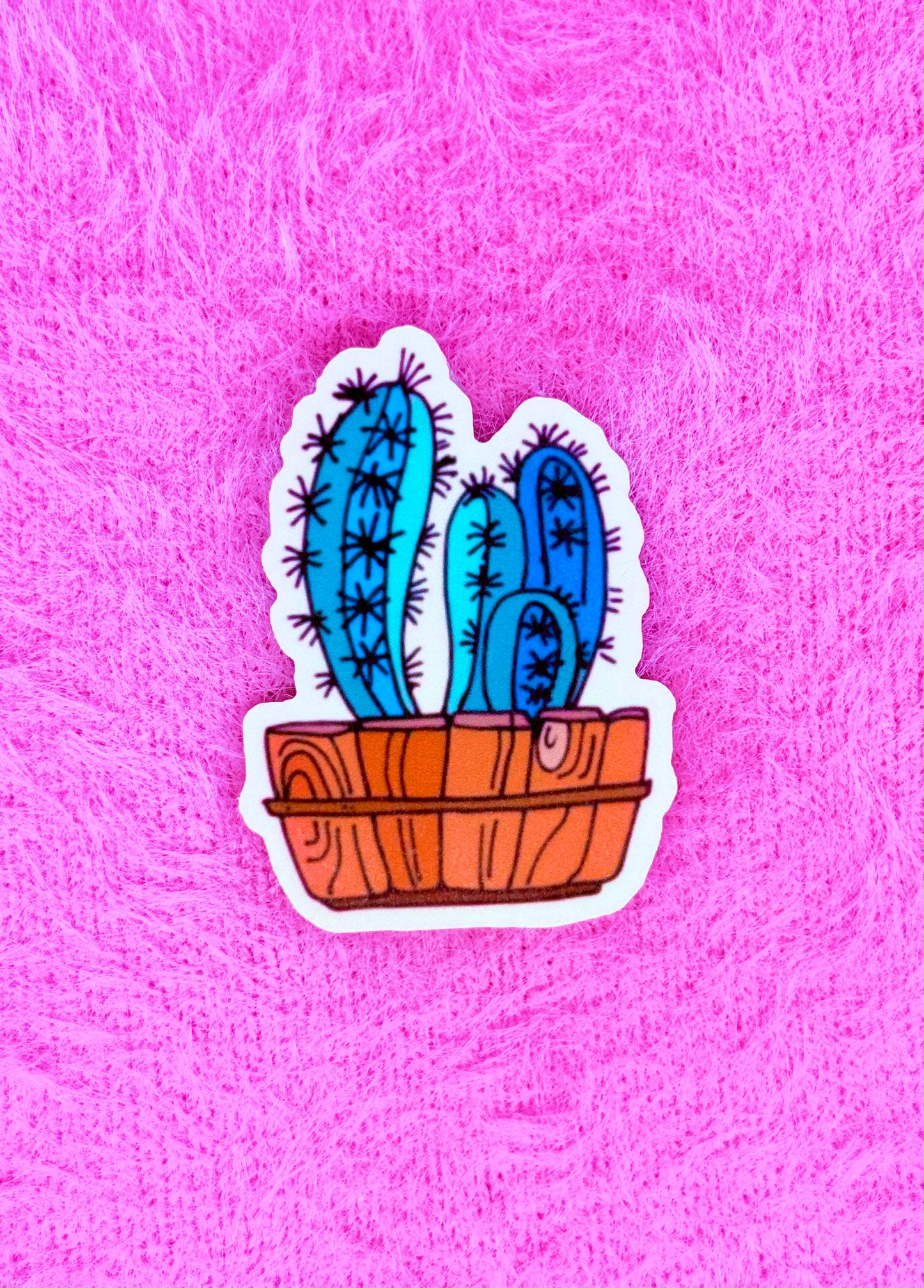 Cactus Jar Vinyl Sticker