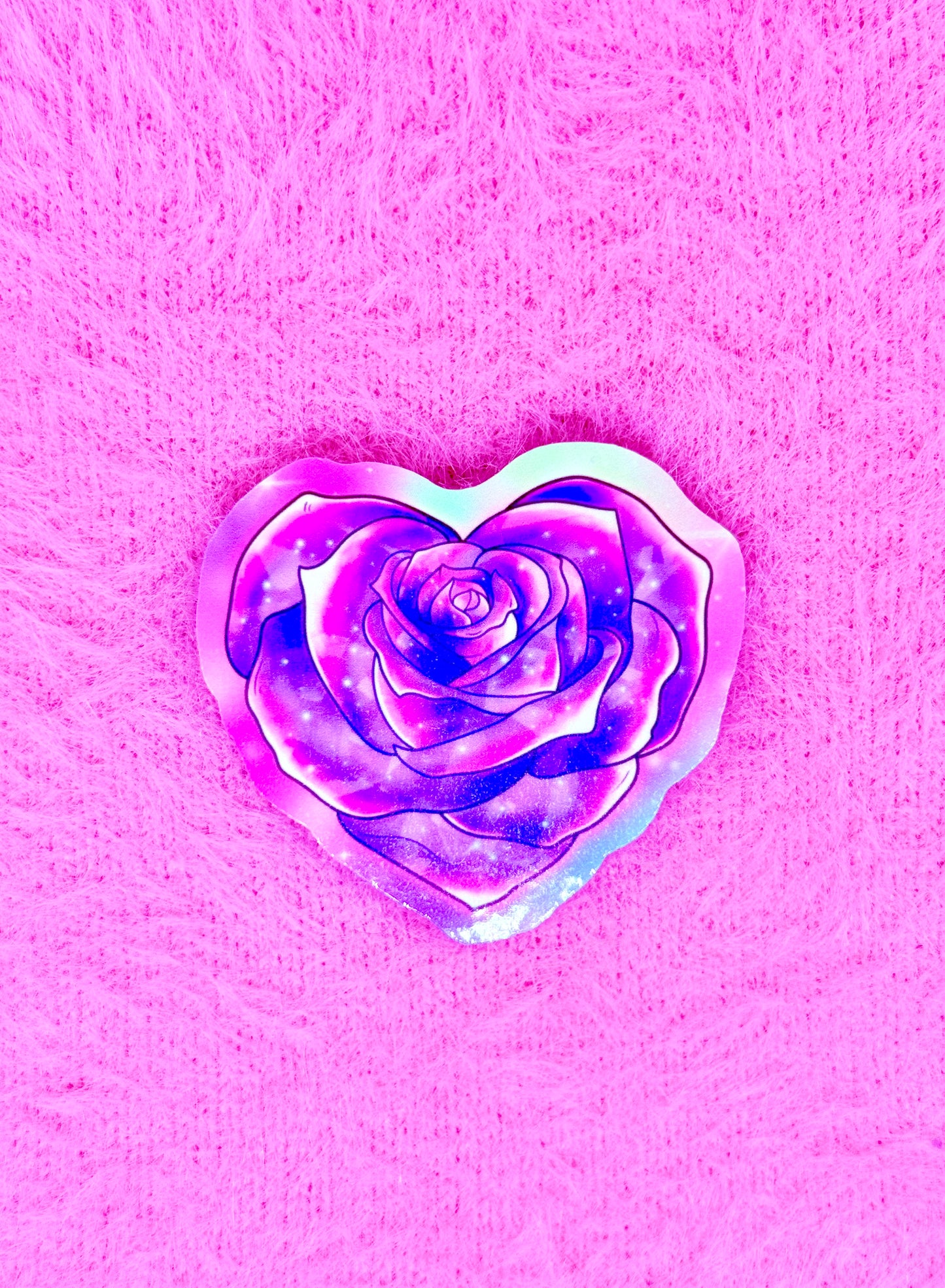 Rose Heart Vinyl Sticker