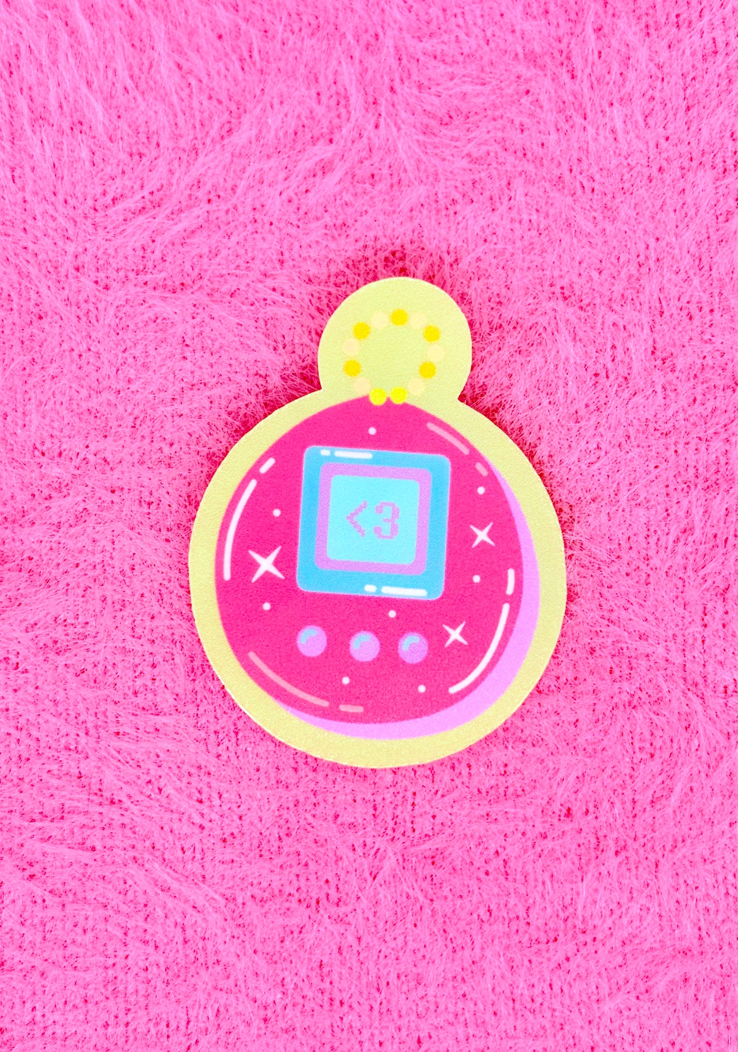 Tamagotchi Number Green Vinyl Sticker