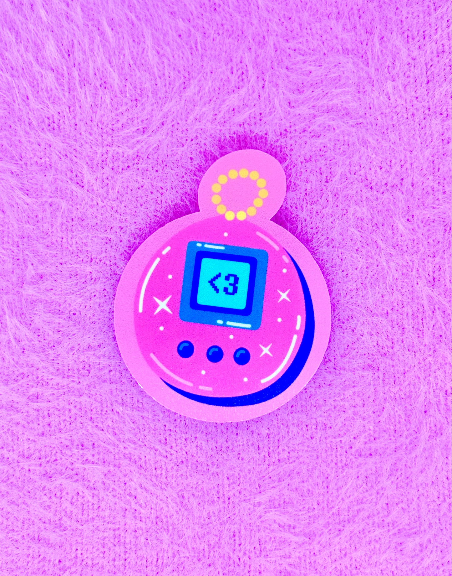 Tamagotchi Number Pink Vinyl Sticker