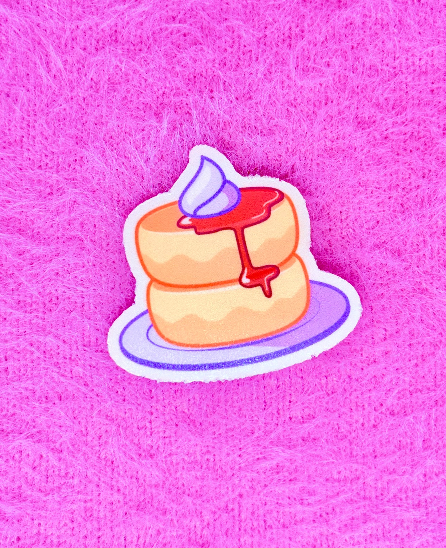 Fluffy Pancake Vinyl Sticker