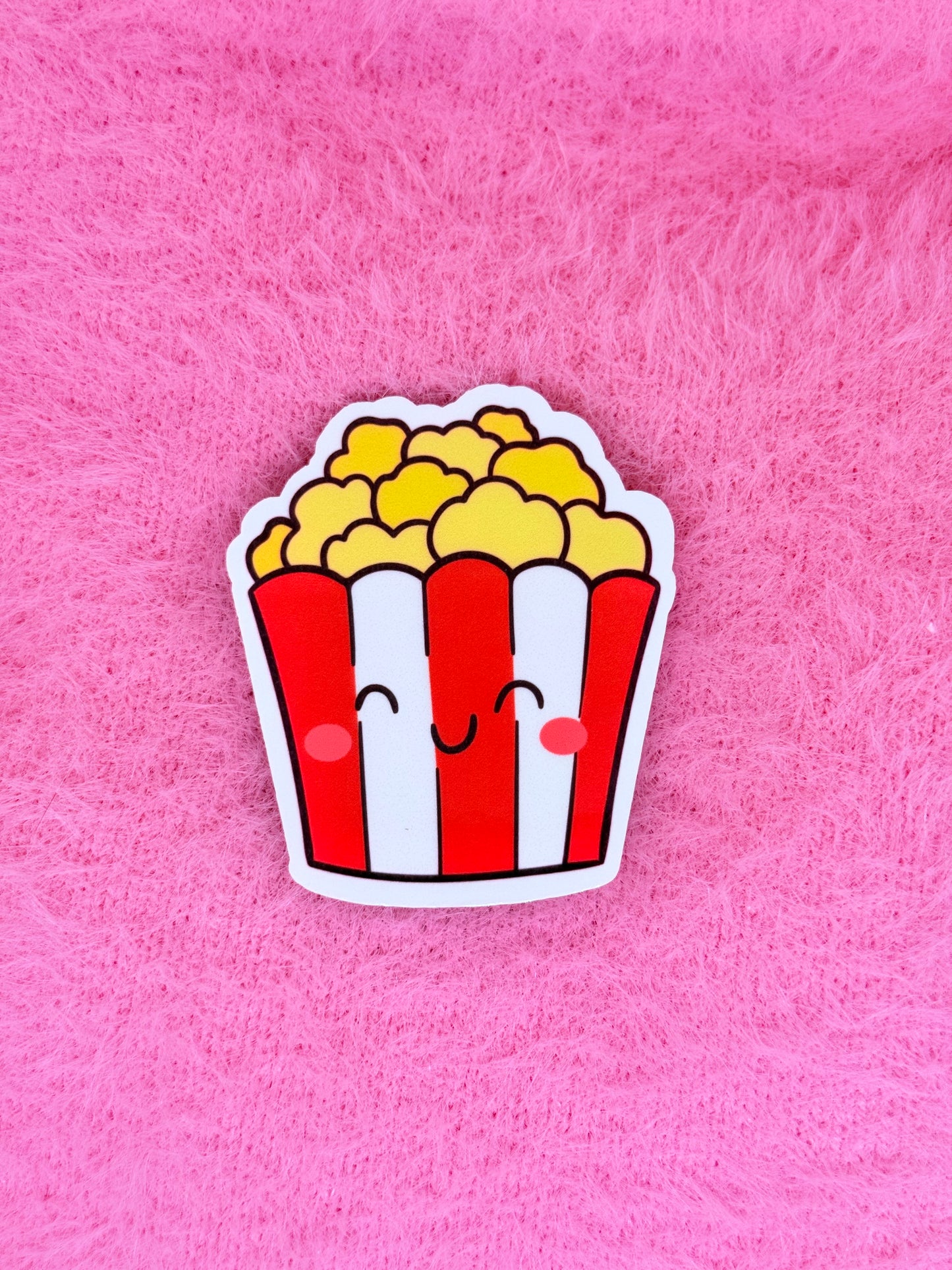Kawaii Pop Corn Vinyl Sticker