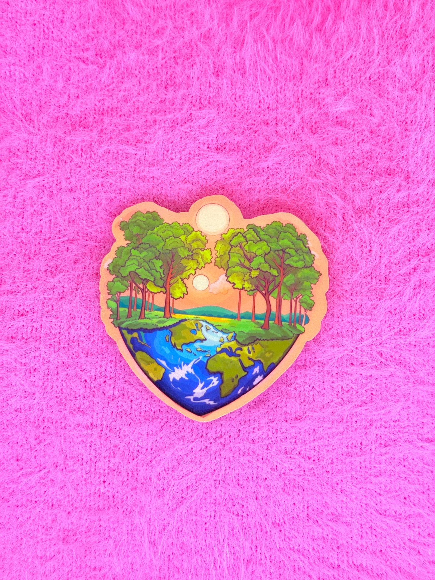 Heart Forest Vinyl Sticker