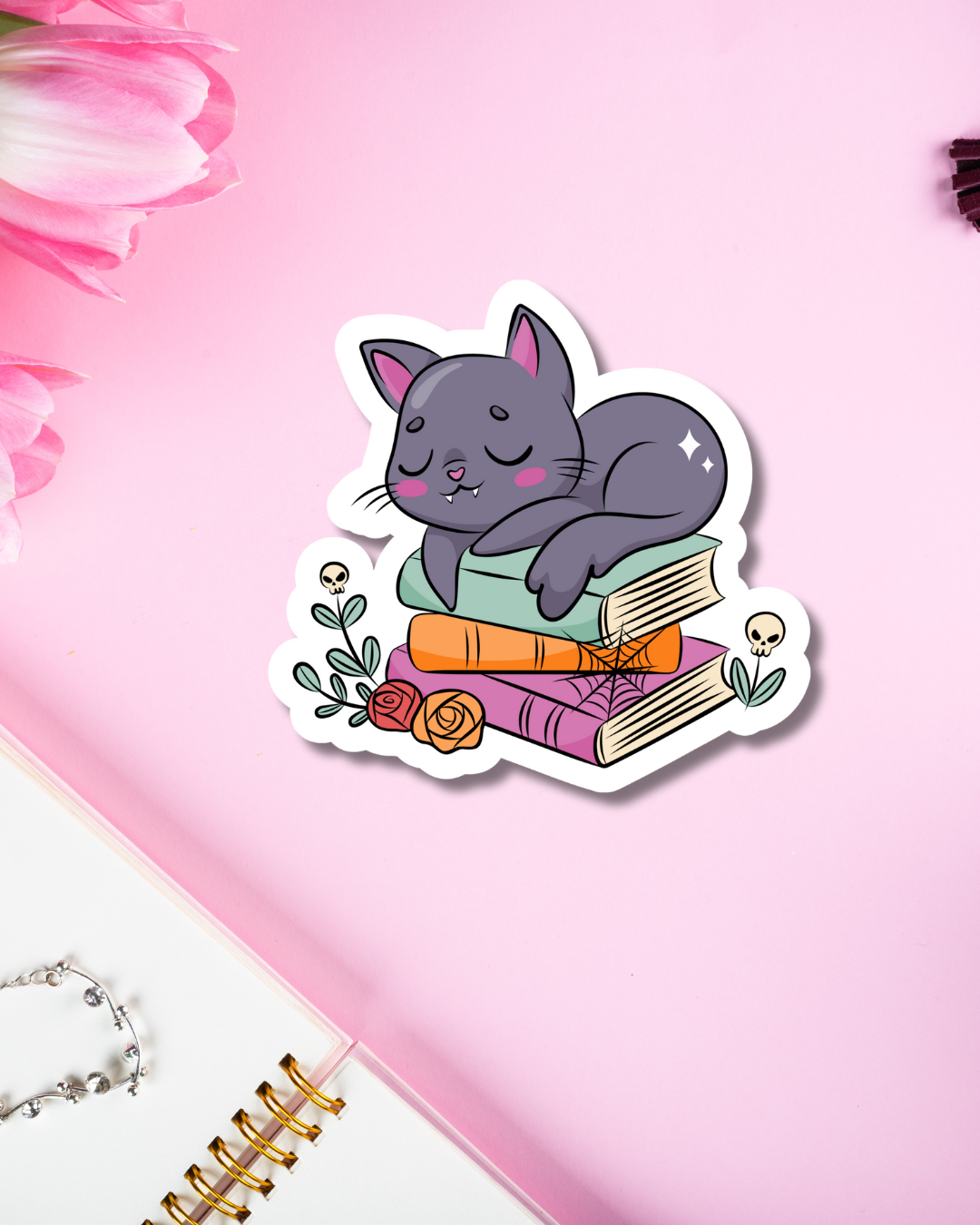 Introvert Cat Vinyl Sticker