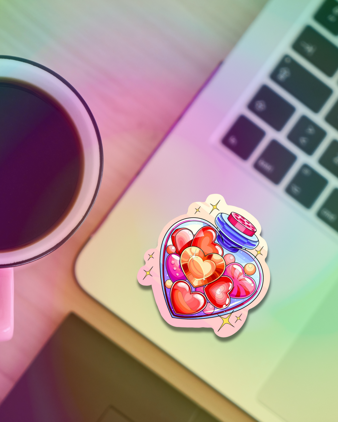 Jar fo Hearts Vinyl Sticker