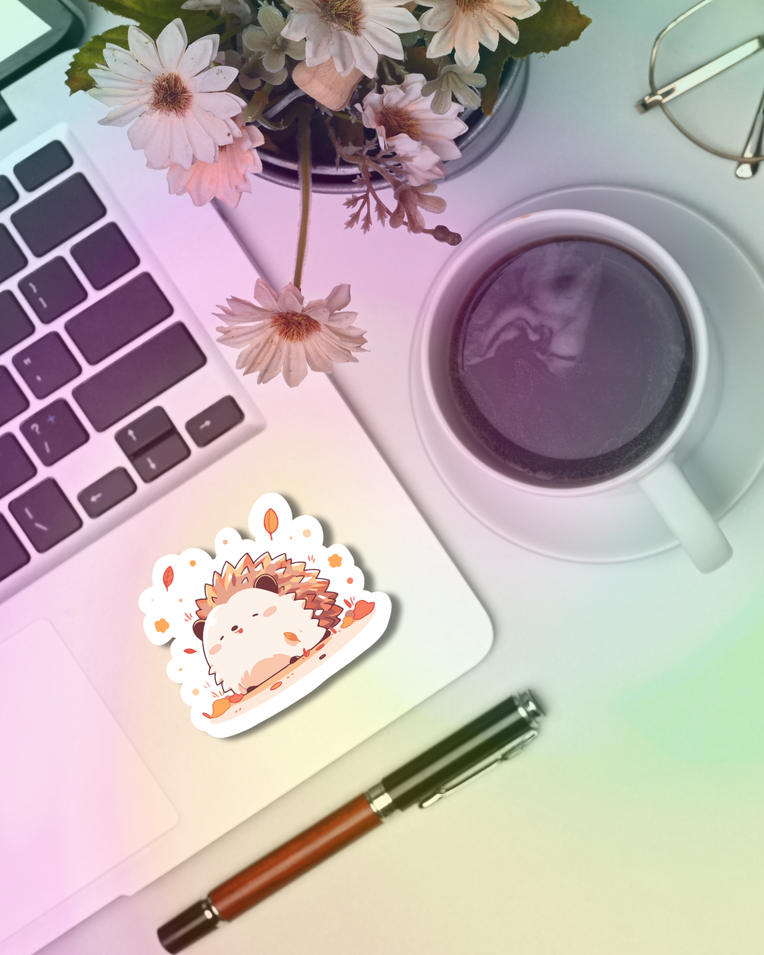 Joy Hedgehog Vinyl Sticker