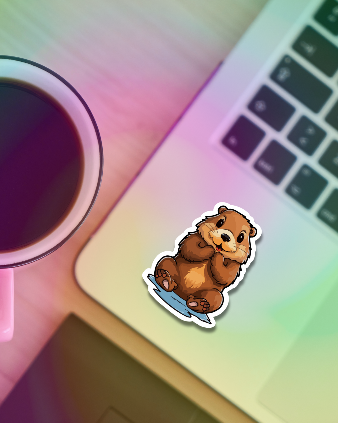 Kawaii Beaver Vinyl Sticker