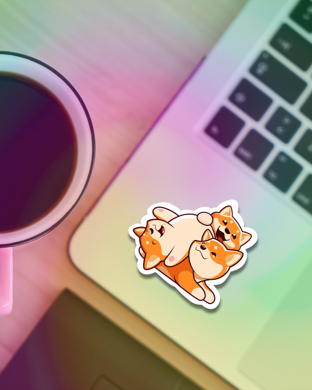 Kawaii Shiva Vinyl Sticker