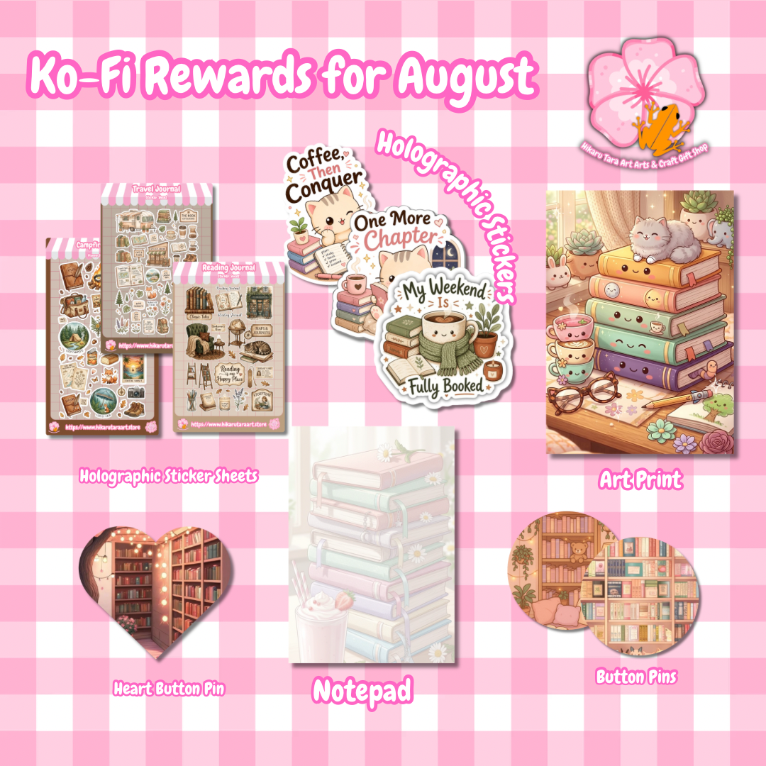 📚August Ko-Fi Rewards: Book Meadow📚