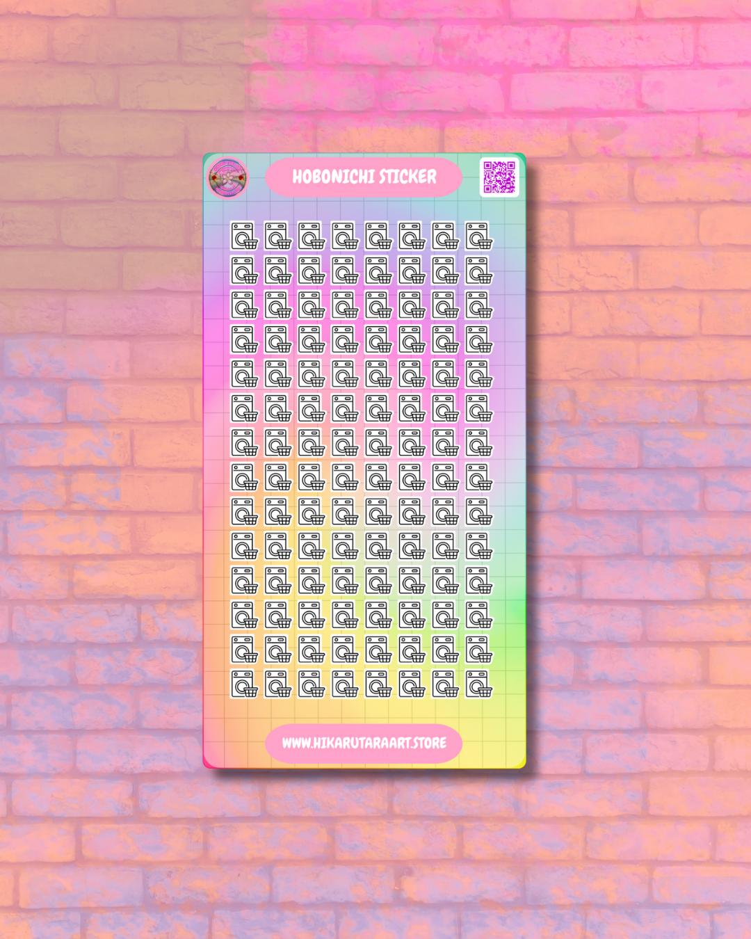 Hobonichi Cousin Laundry Tab Sticker Sheet