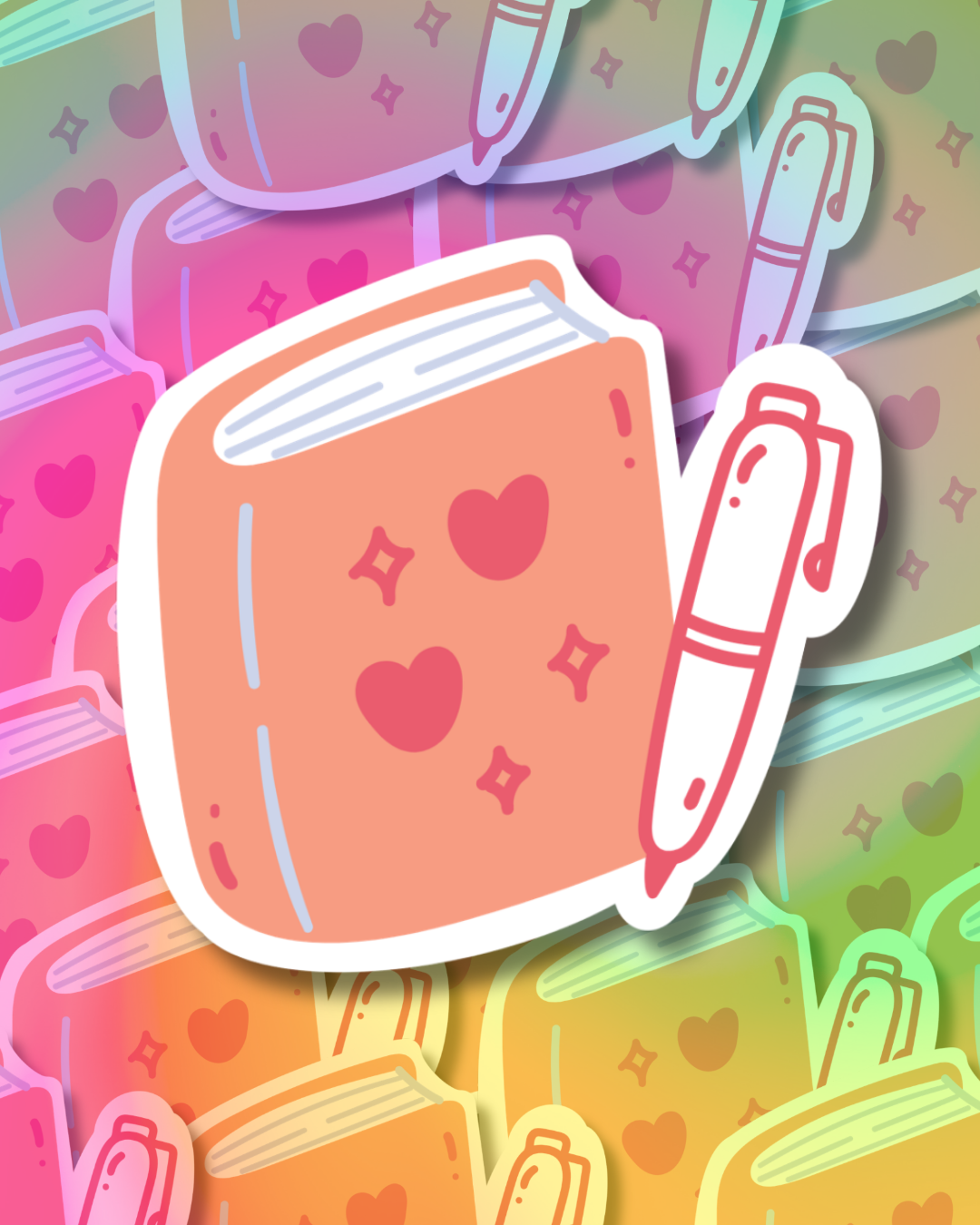 Love Book Vinyl Sticker