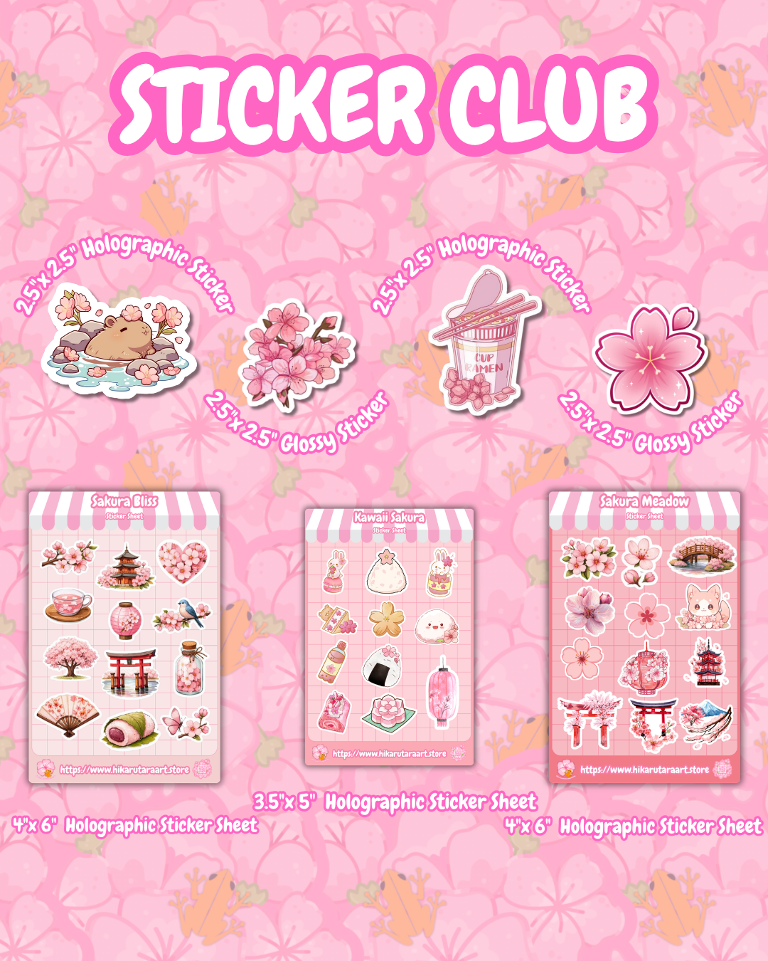🌸June Sticker Club: Sakura Bliss🌸