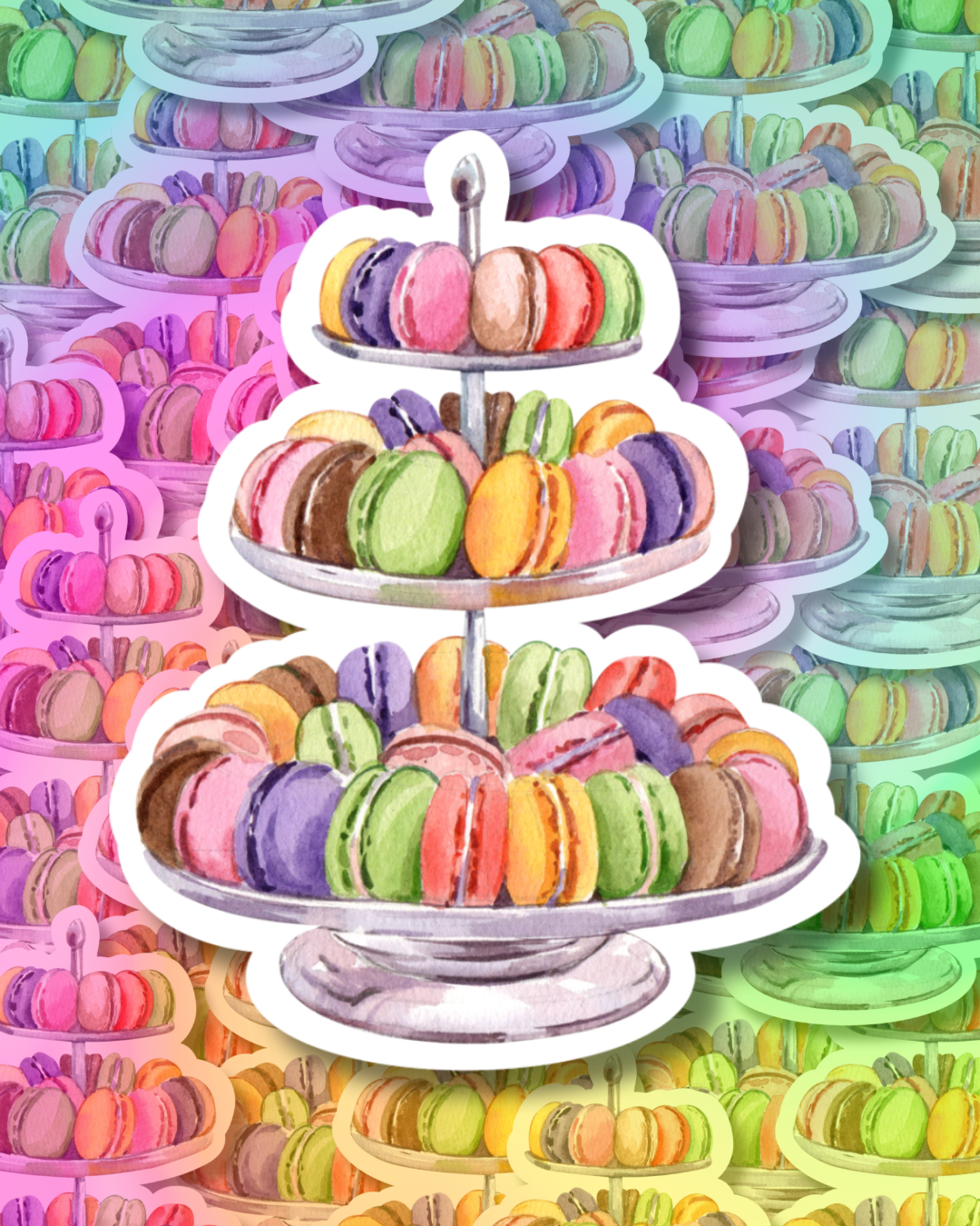 Macaron Buffet Vinyl Sticker