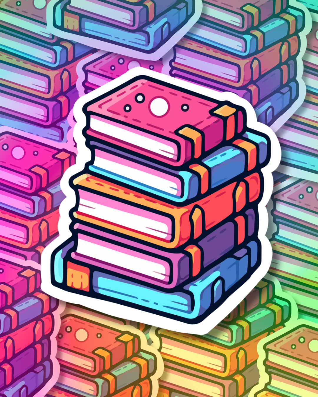 Magical Books Vinyl Sticker
