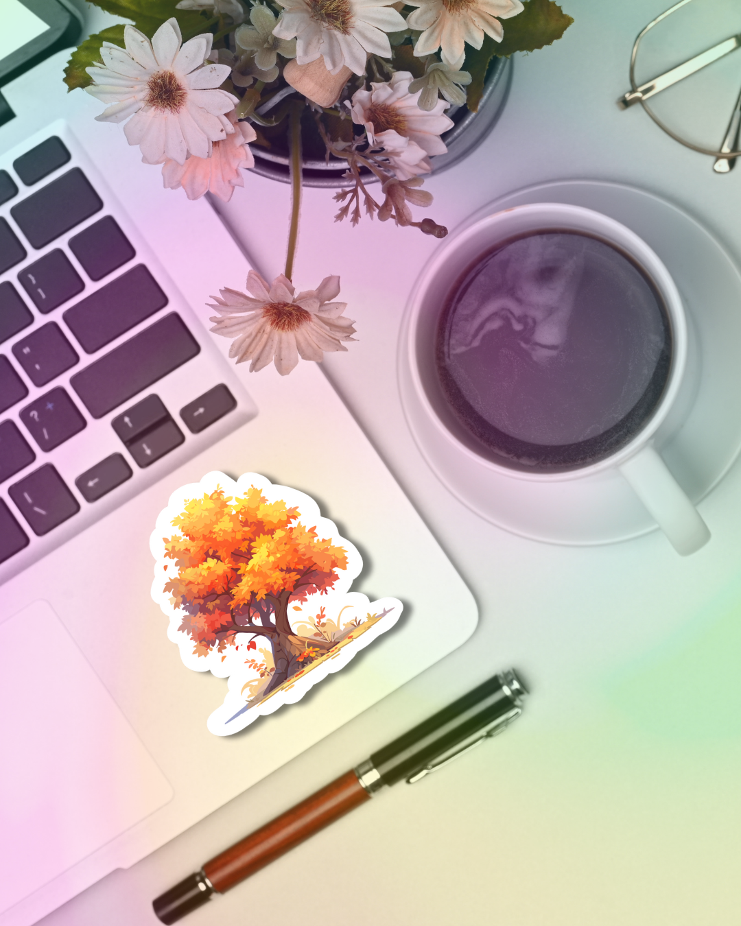 Maple Tree Vinyl Sticker