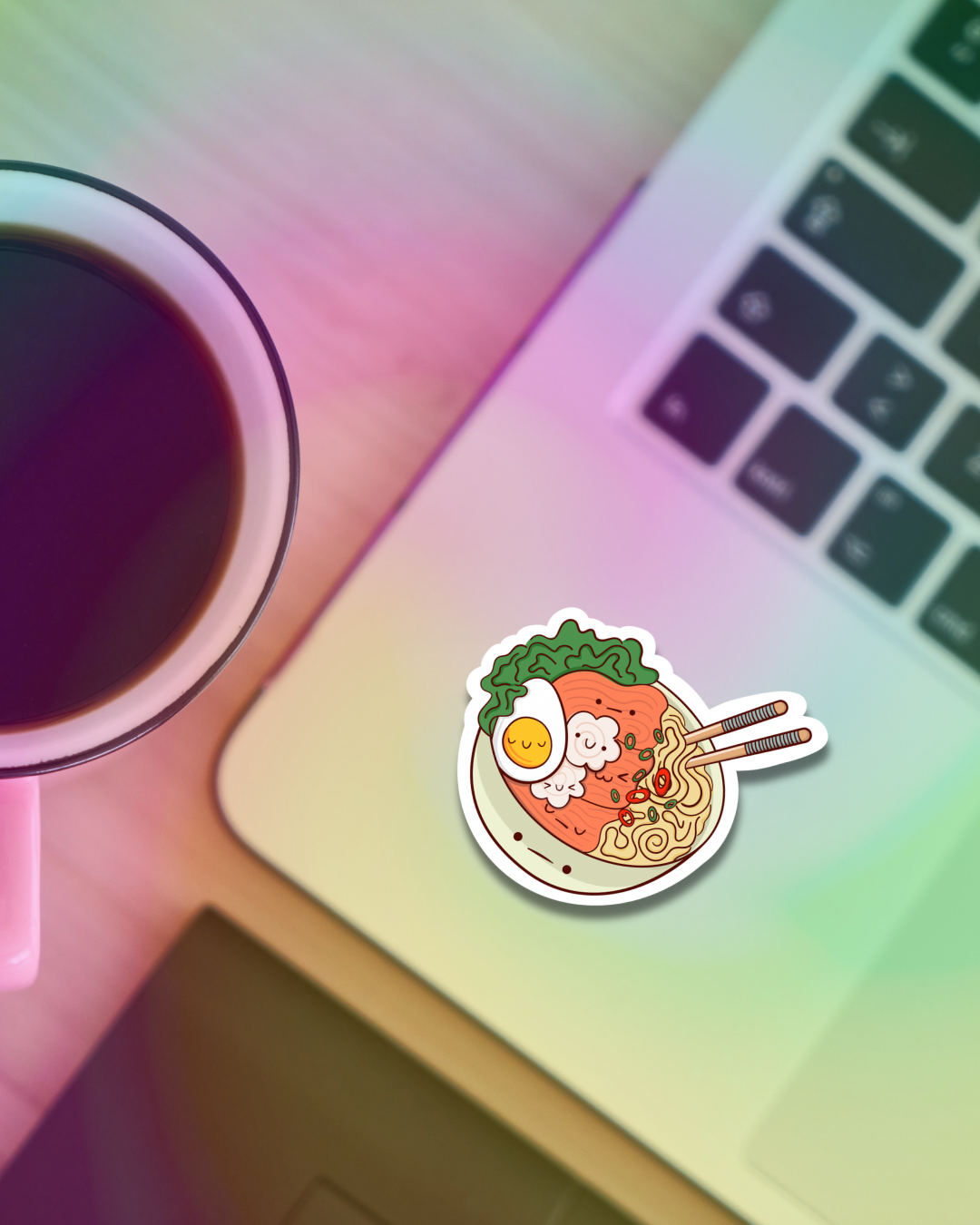 Meh Ramen Vinyl Sticker