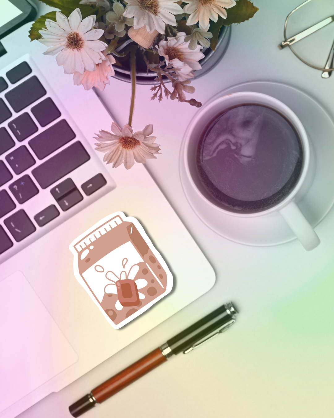 Milkshake Mini Box Vinyl Sticker