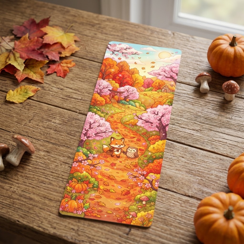 Sakuras in Autumn Bookmark