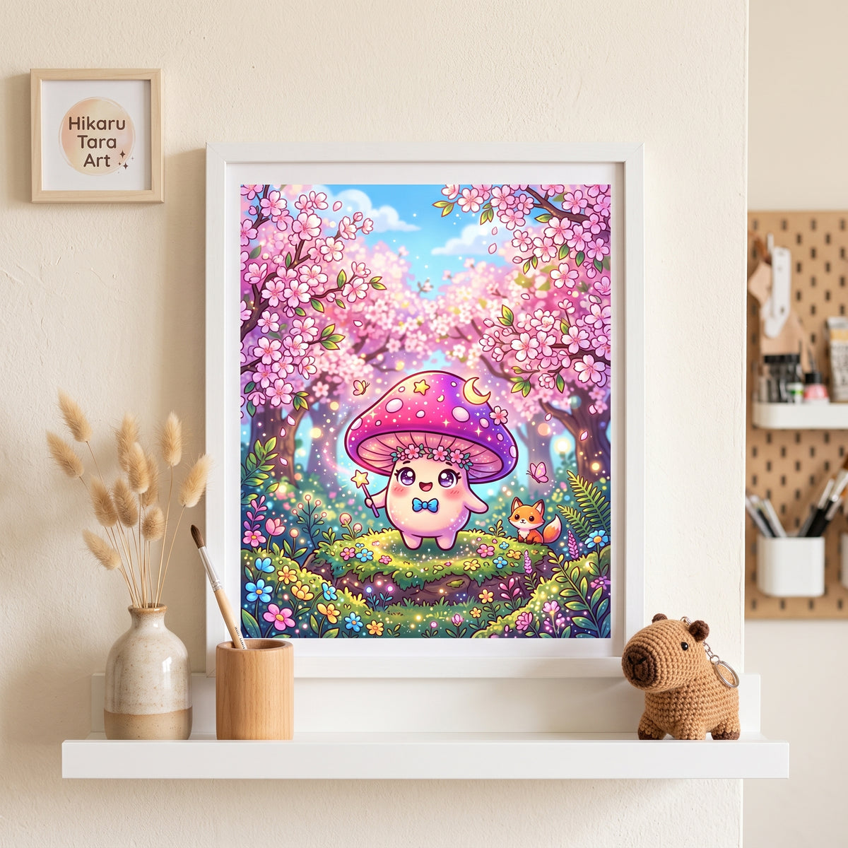 Magic Mushroom Garden Art Print