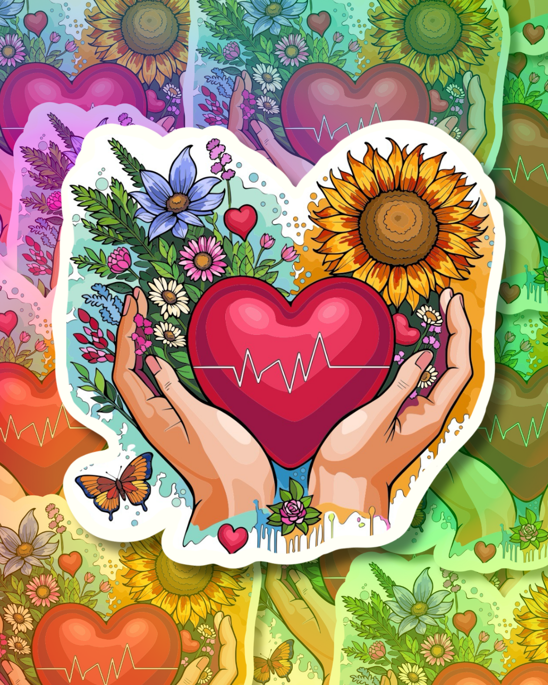Nature Love Vinyl Sticker