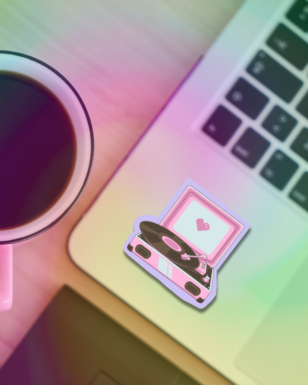 Nostalgia Vynil Vinyl Sticker