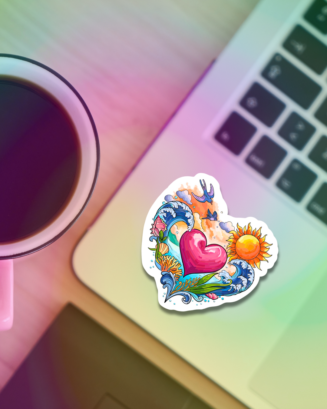 Ocean Love Vinyl Sticker
