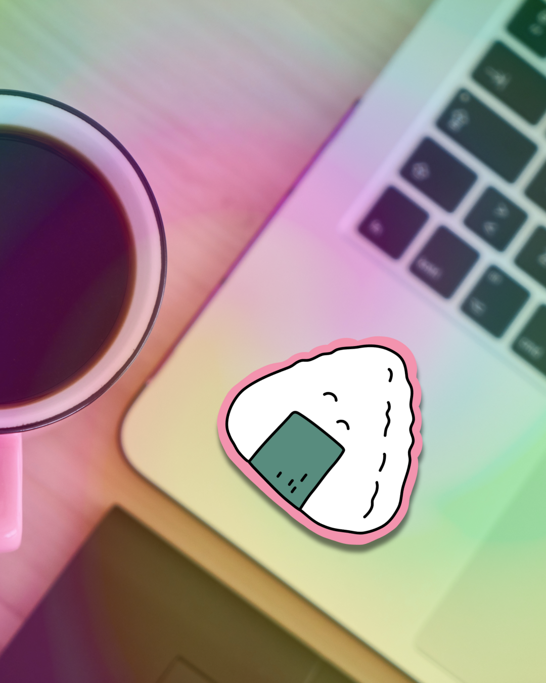 Onigiri Joy Vinyl Sticker