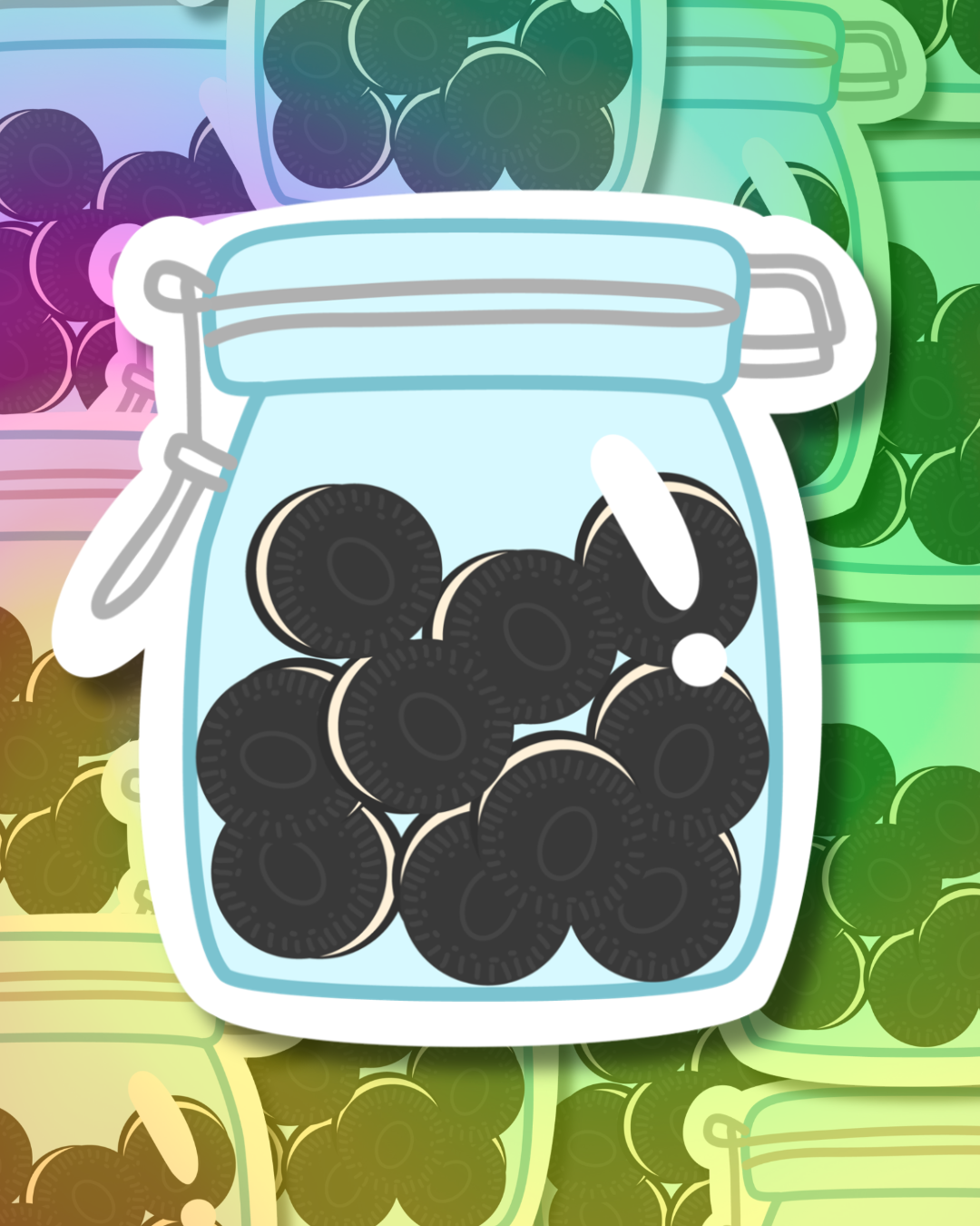 Oreo Jar Vinyl Sticker
