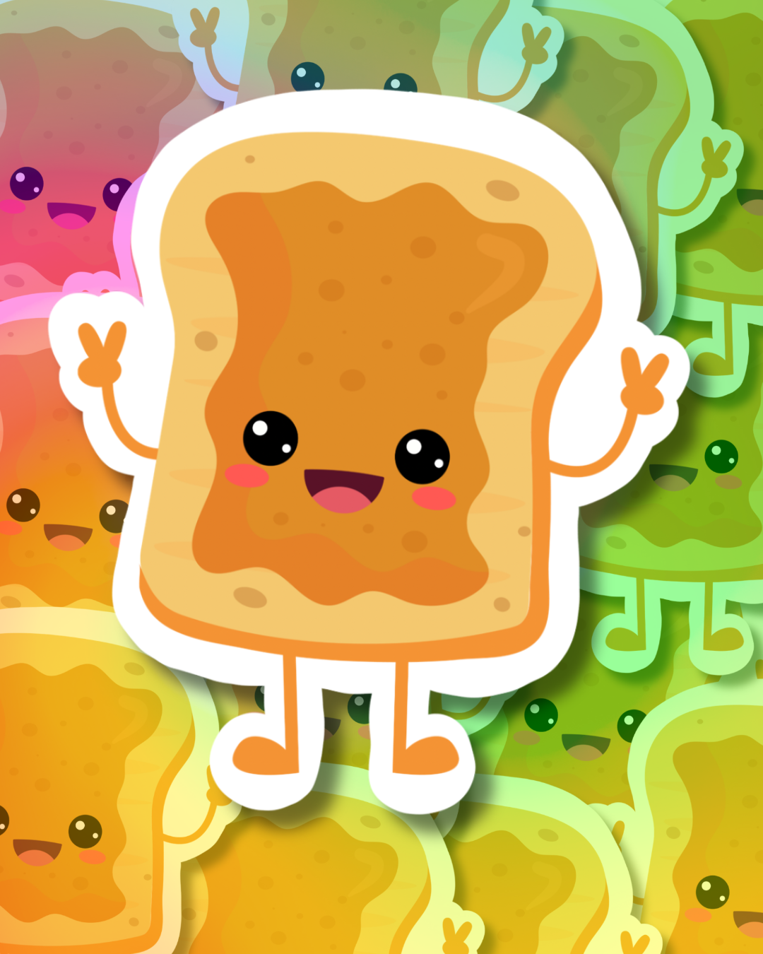 PB Toast Vinyl Sticker