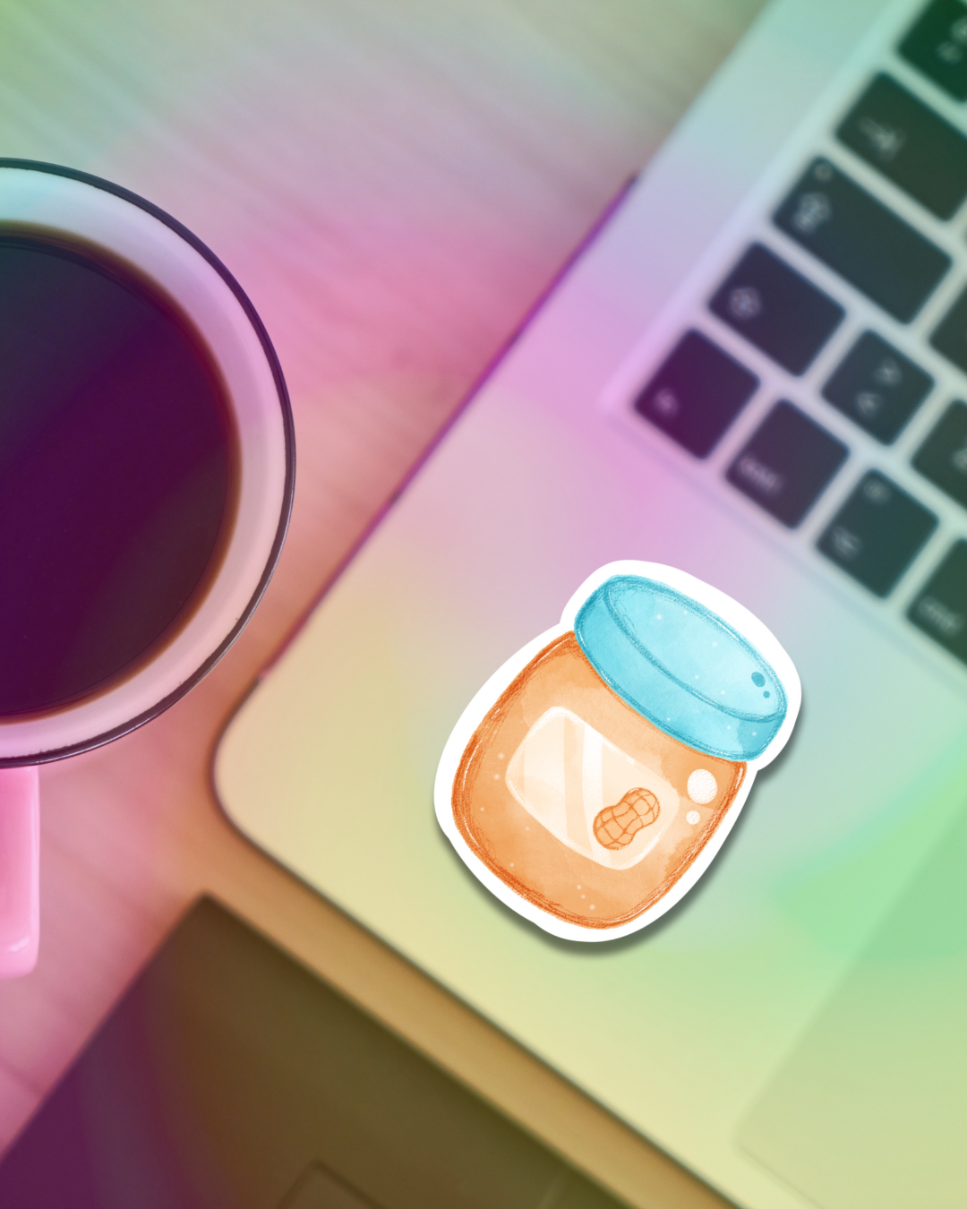 Peanut Butter Jar Vinyl Sticker
